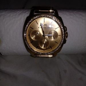 Coach boyfriend womens watch Rose gold